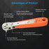 Mini Ratchet Wrench, Right Angle Phillips Magnetic Screwdriver for Tight Spaces, 1/4" Drive High Torque Offset