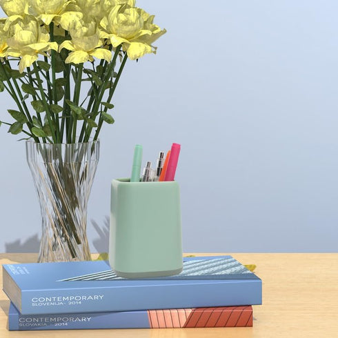 Pencil Holder, Pen Cup, Makeup Brush Holder, Scandinavian Design Desktop Organizer for School Home Office Supplies