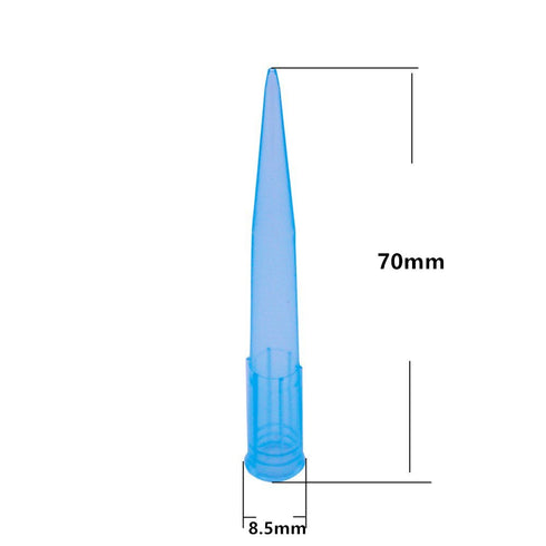 Eowpower 500 Pieces Clear Blue 1000UL 1ml Laboratory Plastic Liquid Pipette Tips