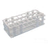 Plastic Test Tube Rack, 24 Holes, Detachable Holder for 25 mm Test Tubes, White Vial Holder (1pcs, 24 Holes)
