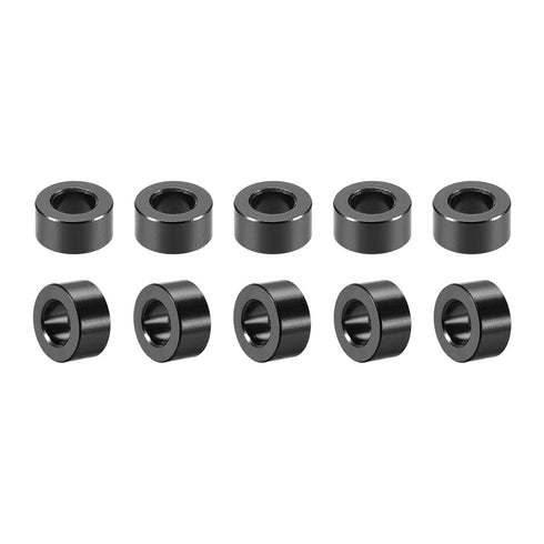 uxcell 10 Pcs Round Aluminum Standoff Column Spacer 3.1x6x3mm (IDxODxH) Black for Drone FPV Quadcopter Racing Parts