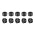 uxcell 10 Pcs Round Aluminum Standoff Column Spacer 3.1x6x3mm (IDxODxH) Black for Drone FPV Quadcopter Racing Parts