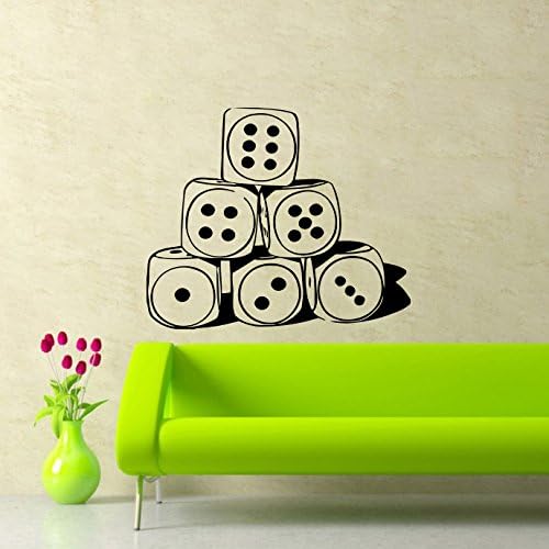 stickergraphics Dices Wall Decal Game Casino Decals Wall Vinyl Sticker Home Interior Wall