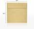 LUXPaper Square Invitation Envelopes - Peel & Press - 5 1/2" x 5 1/2" - Blonde Metallic - 50 Qty