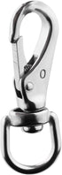 Swivel Eye Snap Hooks - 304 Stainless Steel Spring Snap Clip Buckle for Bird Feeders, Pet Chains, 6-Pack