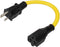4-1 12AWG Heavy Duty AC Plug to 20 Amp Adapter Cable, 5-15P to 5-20R, 1FT