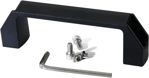 2 Sets 2020 Aluminum Extrusion Profile Slot 6mm Door Handle and Frame Hinges Install Kit, 4pcs Black Zinc Alloy