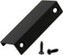 LC LICTOP 80mm/3.15" Black Mount Finger Edge Pull | Concealed Handle for Home Kitchen Cabinet (10Pcs)