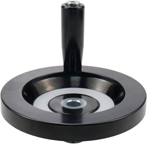 4.92" Hand Wheel with Revolving Handle, 0.47" Hole Diameter for Milling Machine Industrial Lathe