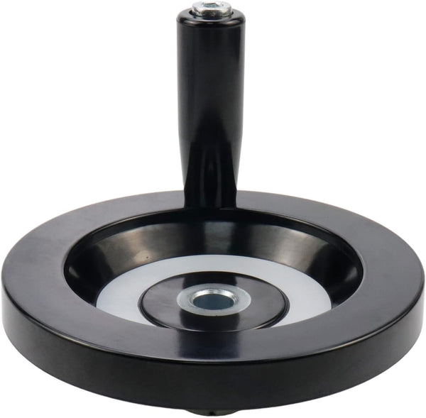 4.92" Hand Wheel with Revolving Handle, 0.47" Hole Diameter for Milling Machine Industrial Lathe