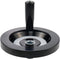 4.92" Hand Wheel with Revolving Handle, 0.47" Hole Diameter for Milling Machine Industrial Lathe