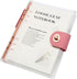 Clear A5 Refillable Notebook Binder with 90 Sheets Lined Paper Rose Gold