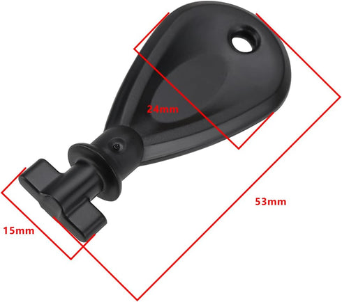 ECSiNG 2Pcs 53x24x15mm Paper Towel Toilet Paper Dispenser Key Replacement Paper Towel Holder Spare Key for Home Public