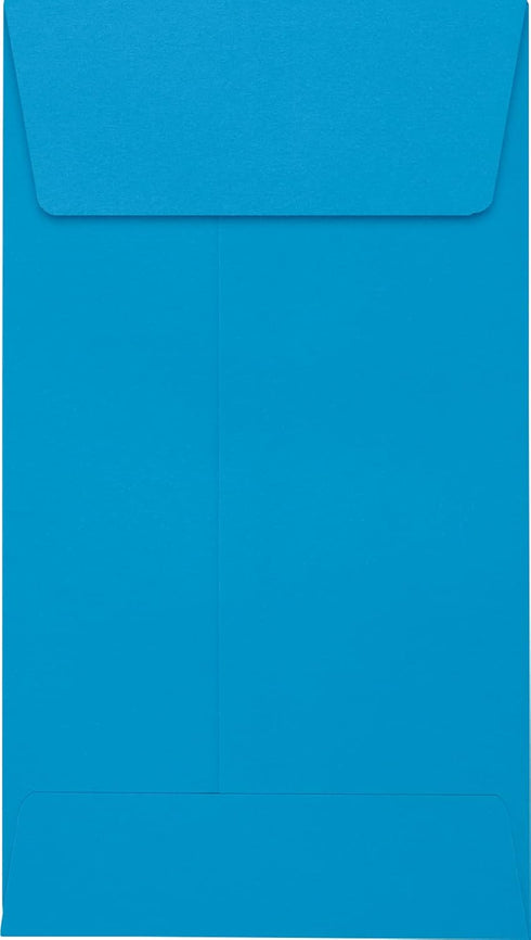 LUXPaper #5 1/2 Coin Envelopes - Peel & Press, 3 1/8" x 5 1/2", Pool Blue, 50 Qty