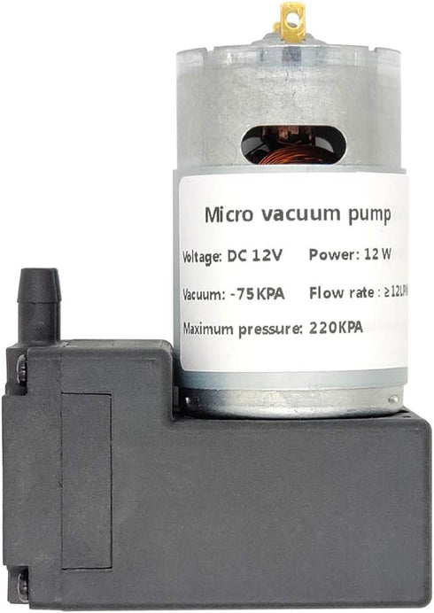 Qiangsens 12V 12W, -75KPA 12LPM Vacuum pump DC micro diaphragm pump air compressor vacuum degree flow,Suitable