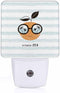 Jahiona LED Night Light Lamp with Smart Sensor Dusk to Dawn Sensor,Happy Orange