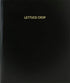 BookFactory Lettuce Crop Log Book/Journal/Logbook - 120 Page, 8.5''x11'', Black Hardbound (XLog-120-7CS-A-L-Black(Lettuce Crop