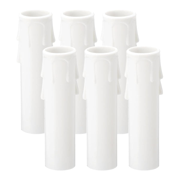 PATIKIL 3.5 Inch Tall Candle Covers Sleeves, 6Pcs Plastic E12 Chandelier Socket