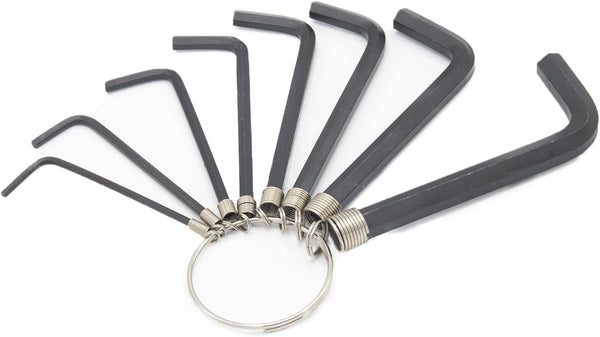 8pcs Allen Wrenches Set, 1.5-6 mm Hex Key Key Chain Set, Portable L Shape Bike Repair Tool
