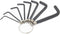 8pcs Allen Wrenches Set, 1.5-6 mm Hex Key Key Chain Set, Portable L Shape Bike Repair Tool