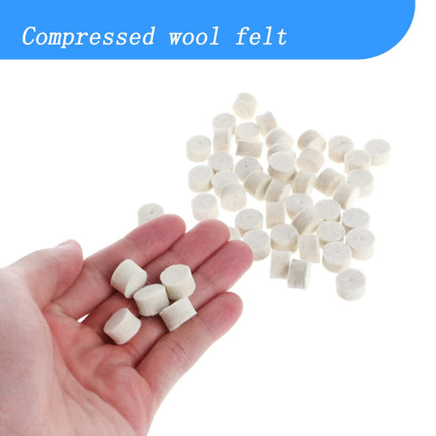 60 4 1/8'' Luo ke Pcs Wool Felt Polishing Pads Quickly Changed Wool Buffing Wheel with Pcs Shank Fits for Dremel Rotary