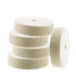 Luo ke 5 Pcs 3'' Compressed Wool Polishing Wheel, 3/8 Inch Arbor Hole Buffing Wheels for Grinders