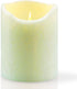 FURORA LIGHTING Green Real Wax Crystallized LED Candle Pack of 1 (D