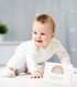 50 Pack Whaline Baby Shower Thank You Cards Bulk Boho Rainbow Blank Note Cards Greeting Card with Envelopes Stickers