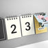 D-Day Perpetual Desk Calendar, D-Day Count Down Flip Calendar Desktop Easel Calendar, Spiral Bound Planner with