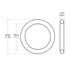 uxcell Fluorine Rubber O-Rings, Green, Pack of 20, 30mm OD 28mm ID 1mm Width FKM Seal Gasket for Plumbing Machinery