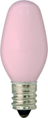 GE Lighting 26222 4-Watt 14-Lumen C7 Night Light Bulb, Pink, 2-Pack