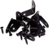 8 Pack 0.8'' Corner Bracket Shelf Bracket,Heavy Duty Black Stainless Steel L Corner Brace,Right Joint Angle Brackets
