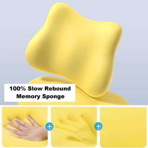Tophacker Office Chair Cushion & Back Support, Lumbar Support Pillow, Memory Foam, Non Slip Sitting and Back Rest