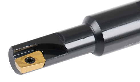 Accusize Industrial Tools 1/2'' 90 Deg Square Shoulder Indexable End Mill with Carbide Inserts, 0056-0913