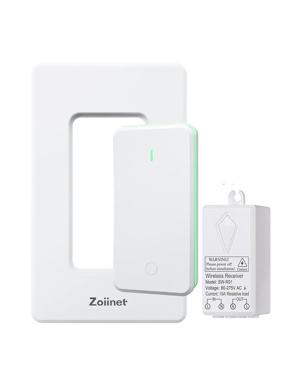 Zoiinet Wireless Lights Switch Kit, Buckle Design & Removable, Muti Way Switch,