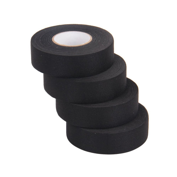 Black High Heat Wire Loom Harness Insulating Tape 25mmX15m(WL) - Pack of 4