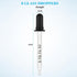 8 Pack Glass Ear and Eye Medicine Dropper, 1ml Pipettes Dropper for Essential Oils, Medicine, Skincare, Lab, Health Care, Measuring and Transferring a Variety of Liquids, Herain Droppers-Straight Tips