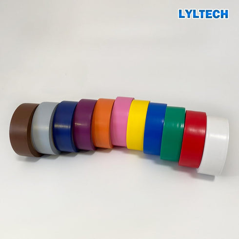 Electrical Tape Matte Rainbow 11 Colors Pack, 3/4-Inch by 30 Feet, Waterproof and Durable