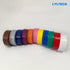 Electrical Tape Matte Rainbow 11 Colors Pack, 3/4-Inch by 30 Feet, Waterproof and Durable