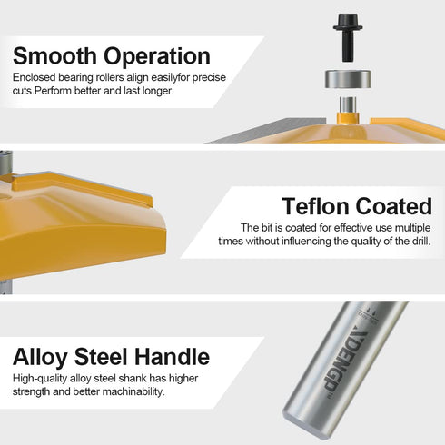 1/2 3-1/2-Inch Bevel Raised Panel Router Bits Shank for Cabinet Door, Diameter, Shaker Raised Cabinet Door Making Frame