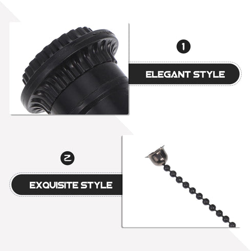 E26/E27 Bulb POPETPOP Pull Chain Lamp Socket Replacement, Universal Pull Chain Light Socket with Shade Ring for Table