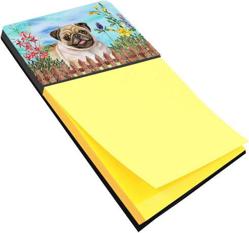 Fawn Pug Spring Sticky Note Holder