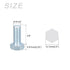 Hex Bolts (5/16-24x3/4") 100Pcs, Carbon Steel Zinc Plated Fully Threaded Hex Head Screw Bolt for Furniture