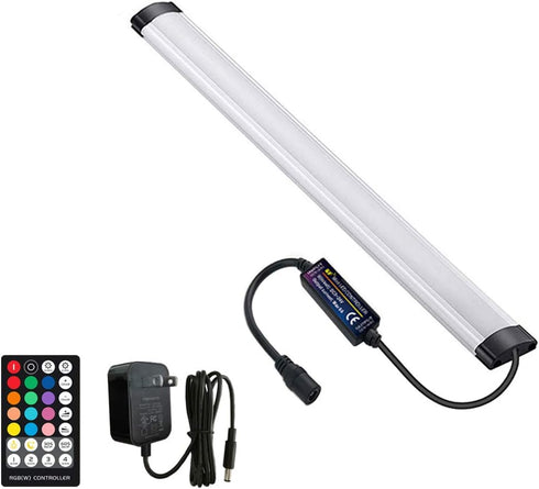 Dimmable Under Cabinet Lighting, RGB LED Light Bar, RF Remote Control Lamp,