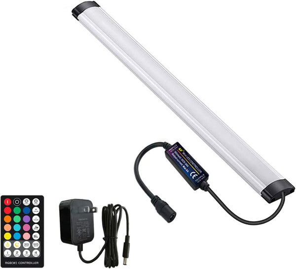 Dimmable Under Cabinet Lighting, RGB LED Light Bar, RF Remote Control Lamp,