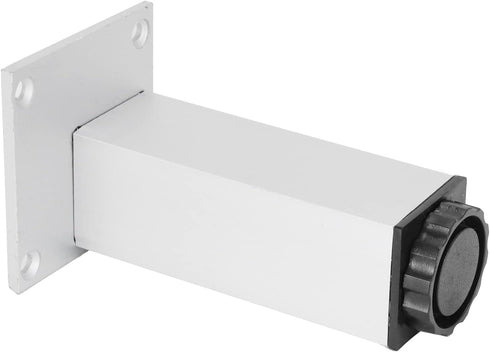4Pcs 120mm Adjustable Square Cabinet Legs, Aluminum Alloy with Rotating Knob for Height Adjustment, for Cabinet Shelf