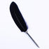 OPENDGO Feather Ballpoint Pen, Black Ink Vintage Feather Quill, Refined Plated Rod, Wedding Gift Signature Pen