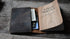JJNUSA Distressed Leather Checkbook Journal Cover for Field Notes, Moleskine Cahier Notebook, Dark Brown
