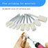 Luo ke 100 Pcs Compressed Wool Felt Polishing Head Tool Buffing Wheel for Dremel Rotary Tool with 1/8" Mandrel