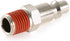 Industrial Air Plug, 1/4" Body Size, 3/8" NPT Male Pneumatic Plugs, 10-PACK Air Compressor Accessories Fittings